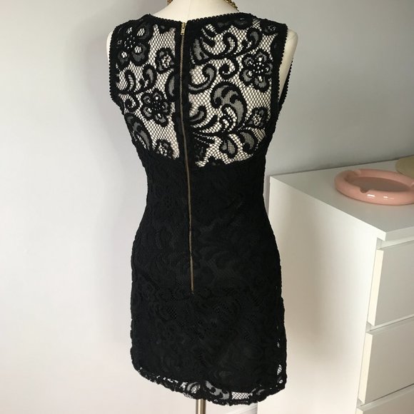FC Mini Lace Black Dress - Picture 3 of 6